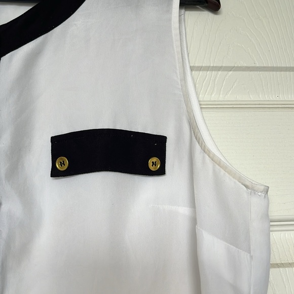 JONES NEW YORK | Black/White Blouse Sz US 12 - Picture 3 of 4